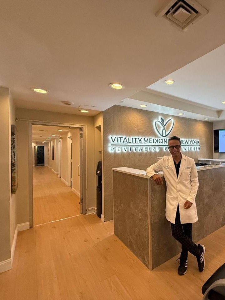 Dr. Sireen Gopal at the reception of Vitality Medicine of New York