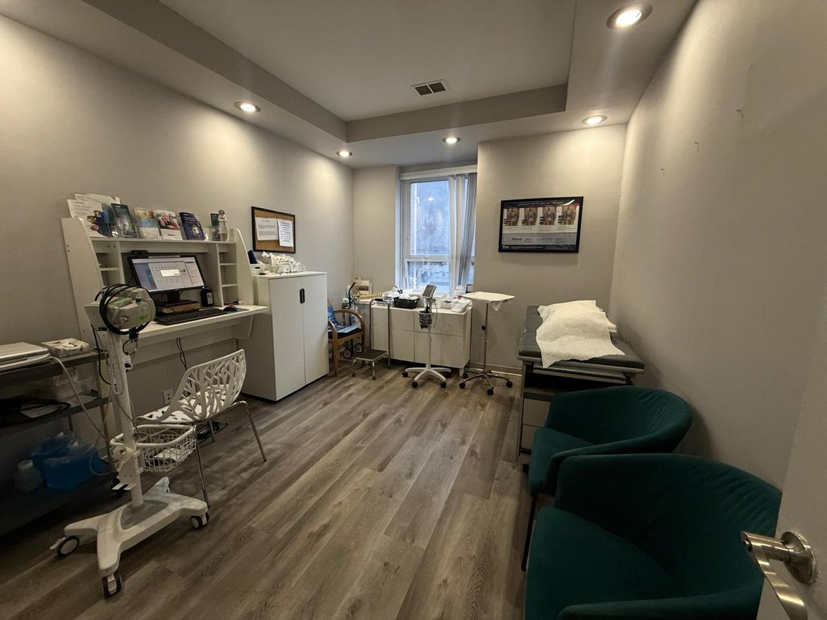Examination room at the clinic
