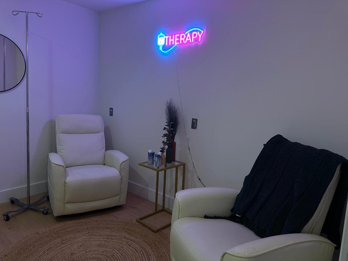 IV therapy lounge with recliners
