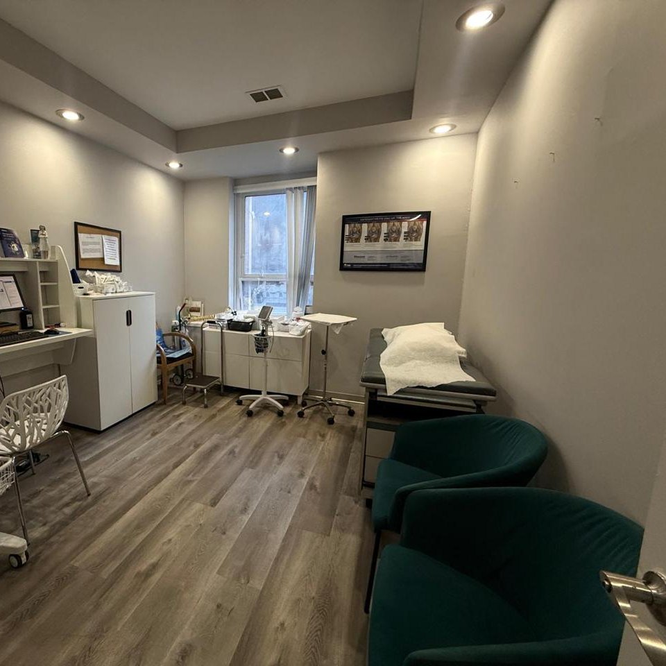 Examination room at the clinic