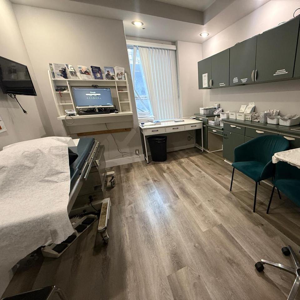 Treatment room at the clinic